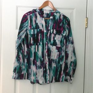 Calvin Klein Women’s Long Sleeve Blouse Size XS